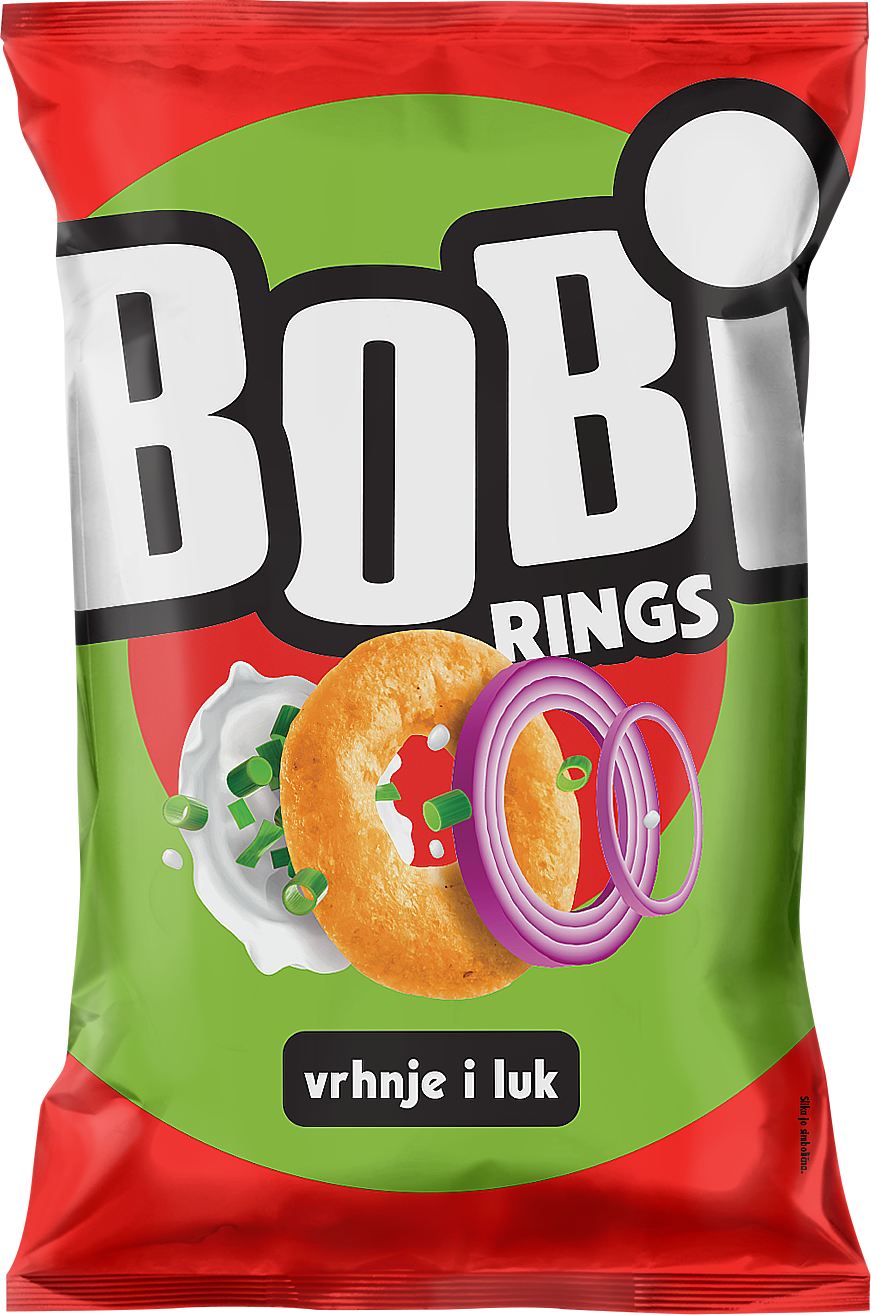 Bobi Rings Cream &amp; Onion 70g